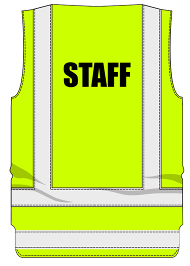 Zip-up-Vest-Yellow-Staff-Back