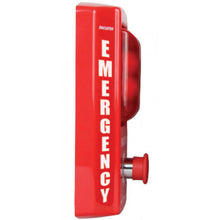 Load image into Gallery viewer, 9 volt battery powered emergency alarm side view
