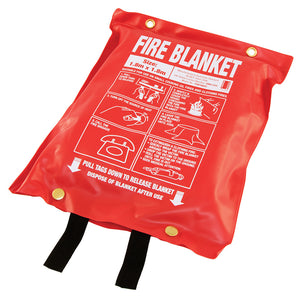 1.8m x 1.8m Fire Blanket in soft plastic pouch