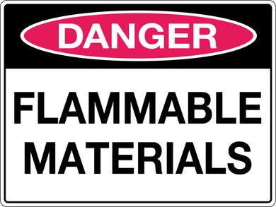 Danger Sign Flammable Materials