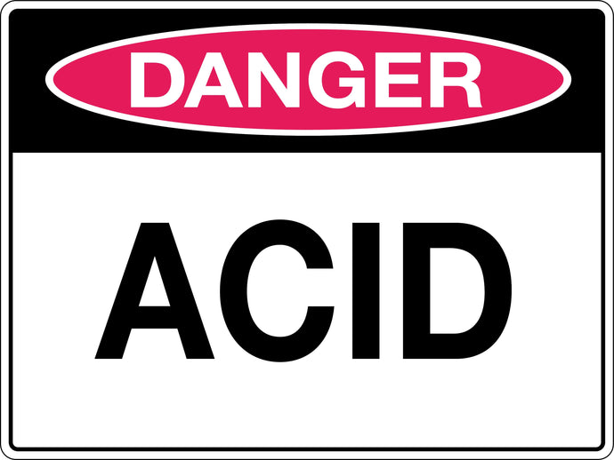 Danger Sign Acid