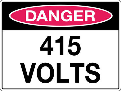 Danger Sign 45 Volts
