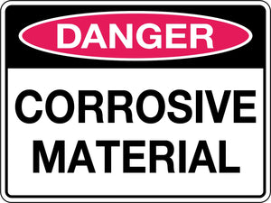 Danger Sign Corrosive Material