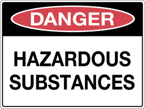 Danger Sign Hazardous Substances