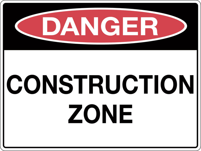 Danger Sign Construction Zone