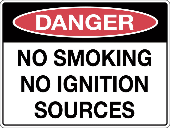 Danger Sign No Smoking No Ignition Sources