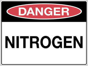 Danger Sign Nitrogen