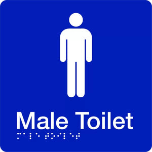 BTS001 Male Toilet Braille Sign