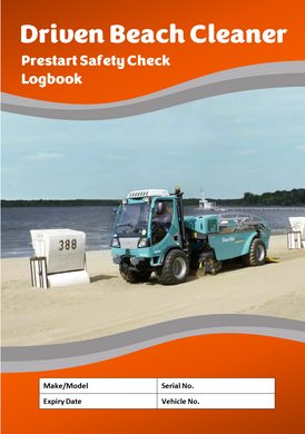 Driven Beach Cleaner Pres Start Logbook Image