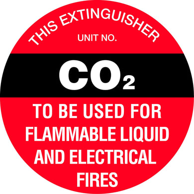 Fire Extinguisher Marker Sign 'CO2'