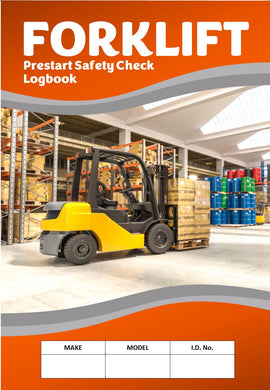 Forklift Pre Start Safety and Maintenance Logbook Cover
