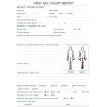 Load image into Gallery viewer, First Aid Injury Report - Inside Pages
