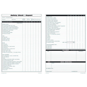 Omni Passenger Vehicle Safety Check and Maintenance Logbooks inside pages