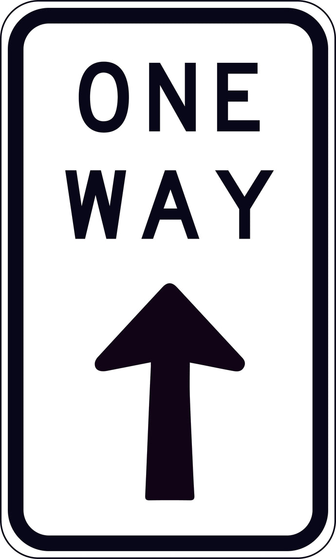 R2-17.jpg Traffic Sign one way up arrow repeater