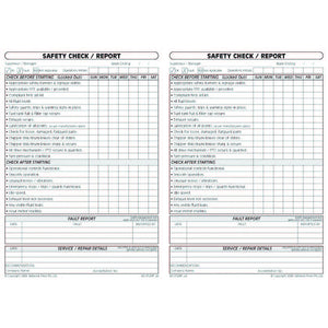 Stump Grinders Safety Check and Maintenance Logbooks inside pages