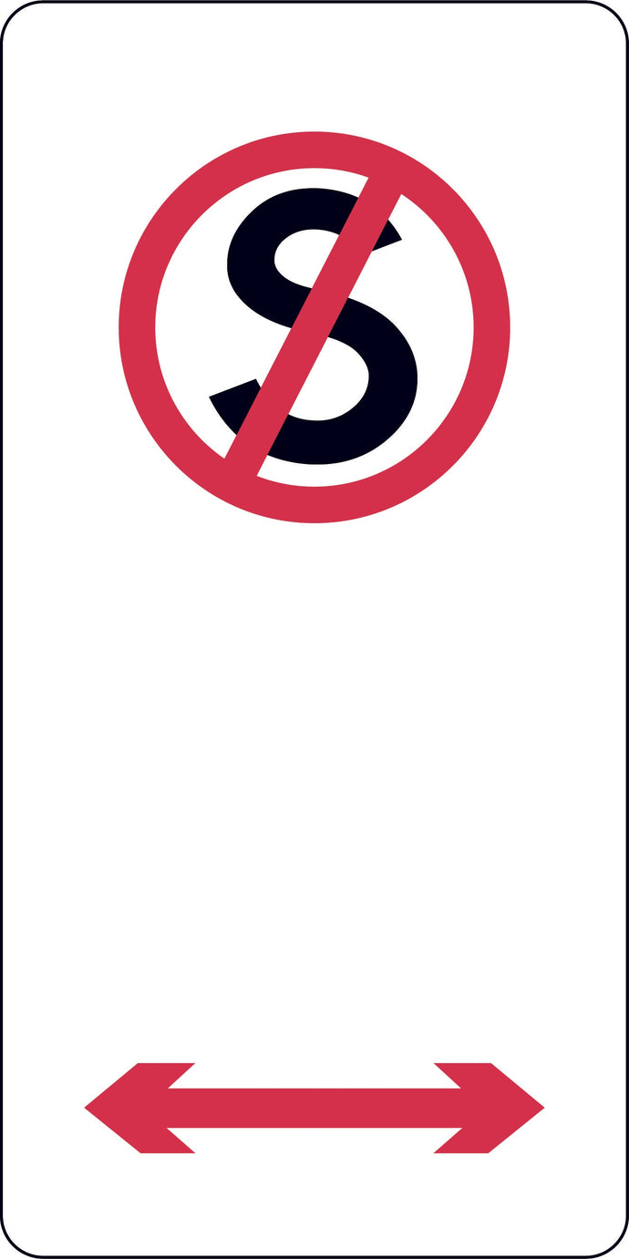 Traffic Sign 'No Standing (Double Arrow)'