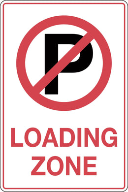 Traffic Sign '(No Parking Picto) Loading Zone'
