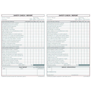 Tailgate Loaders Logbooks inside pages