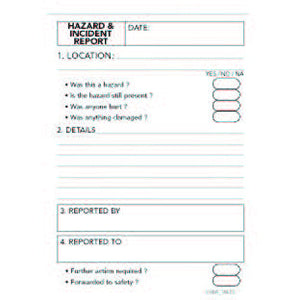 Take 5 Personal Risk Assessments Checklists Report Book Inside Pages