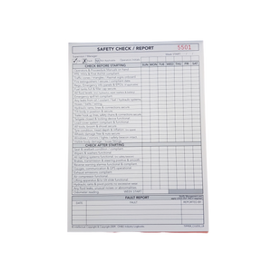 Tipper Trucks Logbook Carbonless pages