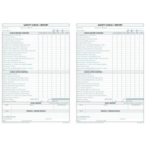 Tipper Trucks Safety Check and Maintenance Logbook inside pages