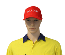 Load image into Gallery viewer, Warden Caps - Red Warden on model
