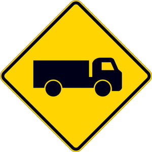 Truck Symbol Road Traffic Sign